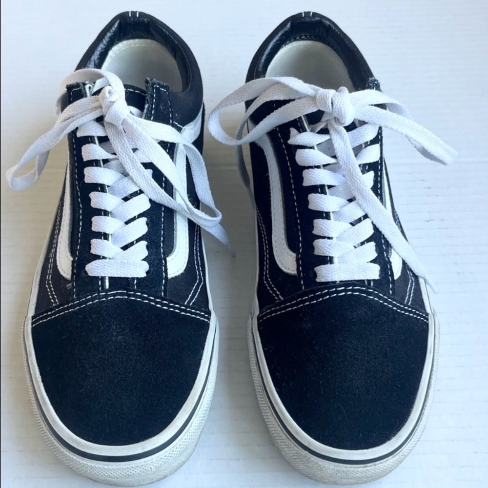 Vans Old Skool Black And White Shoes 721356 - Picture 2 of 9